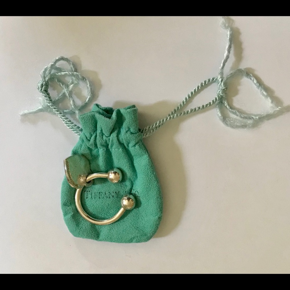 Tiffany &Co Heart Tag Charm Horseshoe Key Chain